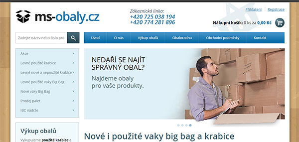 E-shop MS-obaly.cz